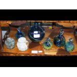 Seven pieces of Mdina glass