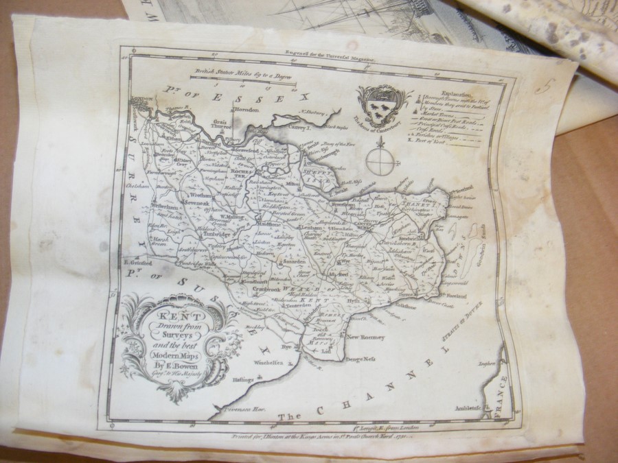 A folio of maps, including Germany, Prussia and early engravings - Image 5 of 32