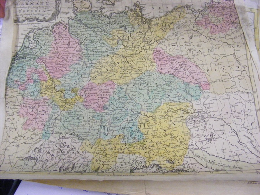 A folio of maps, including Germany, Prussia and early engravings - Image 17 of 32