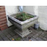 A decorative square garden planter - 50cm