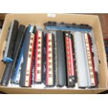 Selection of unboxed model railway coaches