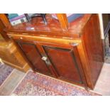 Oriental side cupboard with inlaid decoration to t