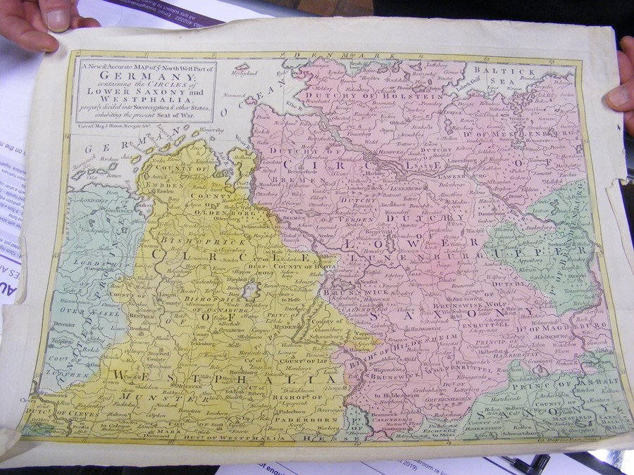 A folio of maps, including Germany, Prussia and early engravings - Image 20 of 32