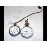 A silver cased pocket watch by Kendal & Dent