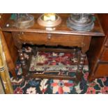 A period side table with single drawer on bobbin s