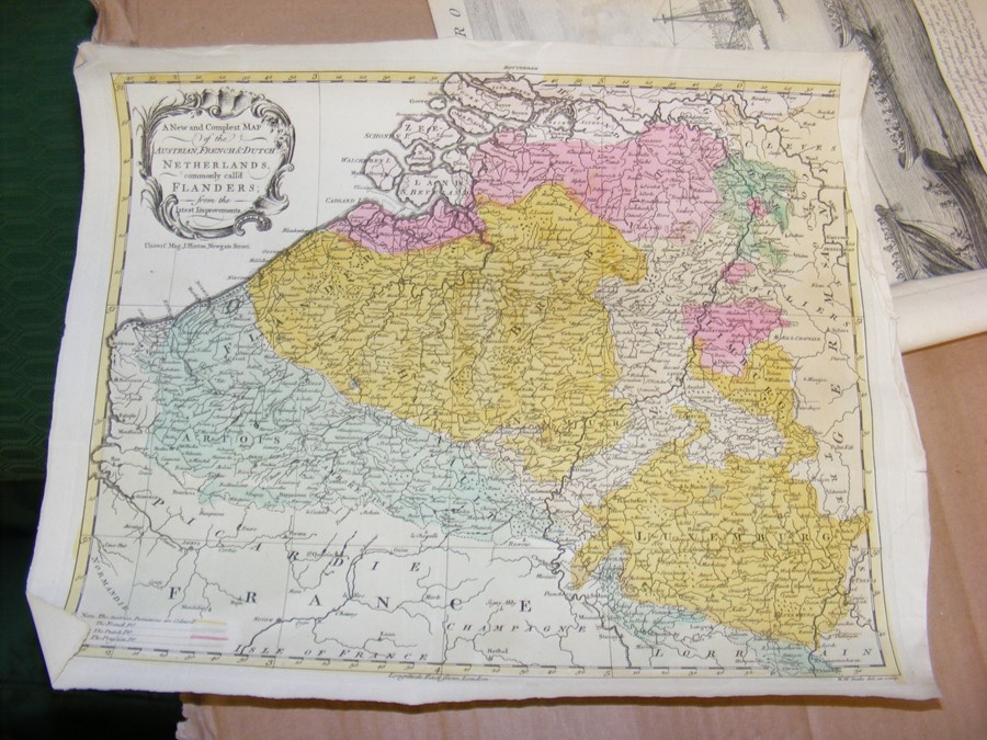 A folio of maps, including Germany, Prussia and early engravings - Image 9 of 32