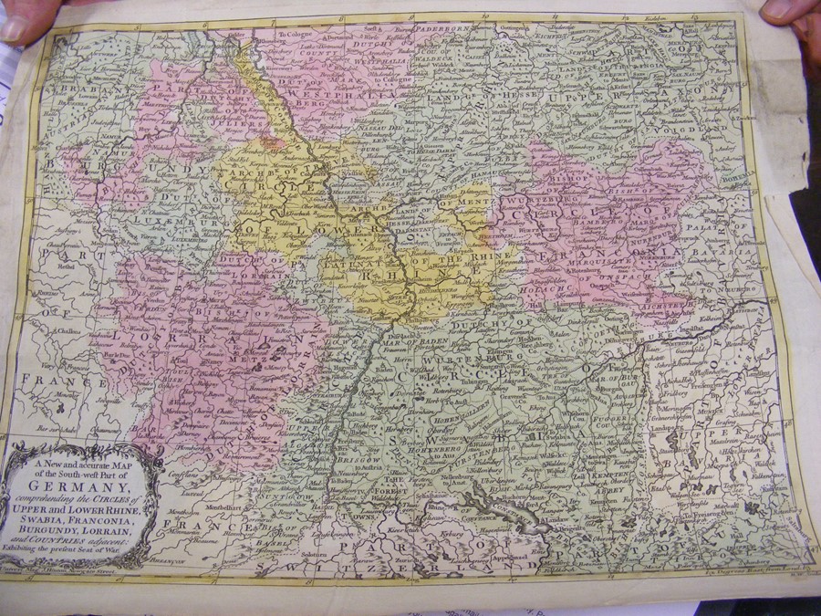 A folio of maps, including Germany, Prussia and early engravings - Image 16 of 32