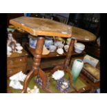 Two antique wine tables