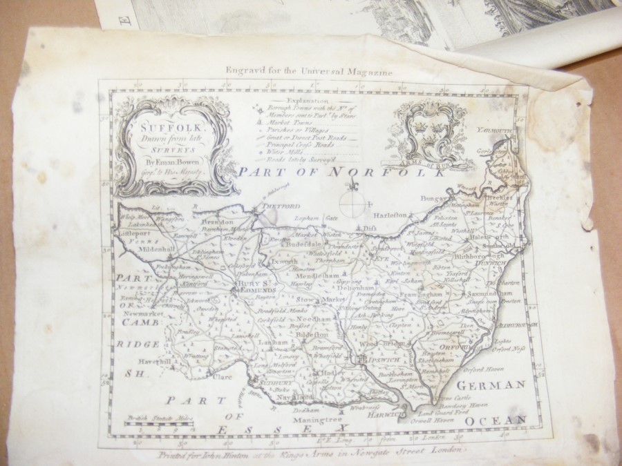 A folio of maps, including Germany, Prussia and early engravings - Image 7 of 32