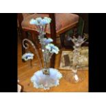 Victorian epergne and one other