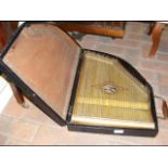 An old zither in carrying case