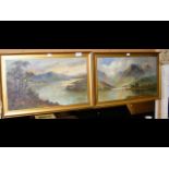 W RICHARDS (JAMIESON) - a pair of oils on canvas - Highland l