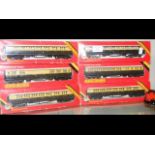 Six boxed Hornby carriages