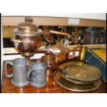 Copper samovar, kettle, etc.