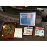 Vintage railway memorabilia, including two display