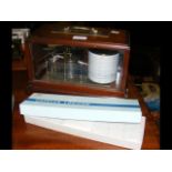 Antique barograph in fitted case - inscribed Cary of