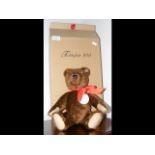 A boxed Steiff Teddy Bear - 1950 - Dark Brown -