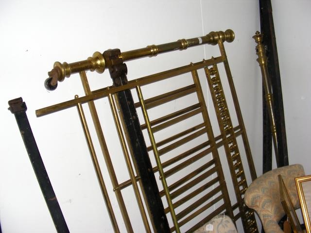 Antique Victorian brass bedstead