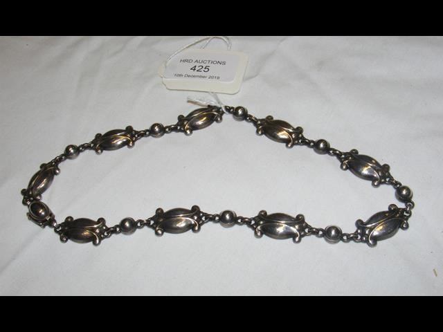 A Georg Jensen silver necklace