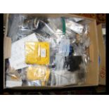 A box containing model railway kits