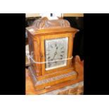Antique mantel clock with chiming movement - 27cm