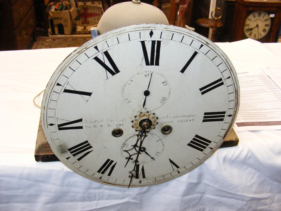 An antique circular regulator style longcase clock - Image 9 of 11