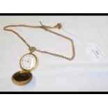 A gent's Elgin hunter pocket watch with 9ct gold c