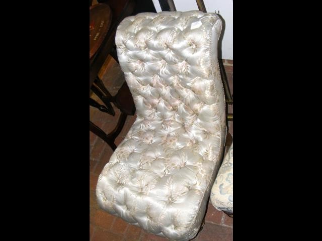 Button back nursing chair