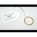 A 22ct gold wedding band