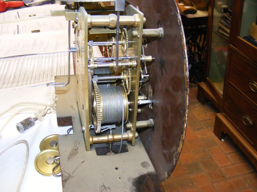 An antique circular regulator style longcase clock - Image 5 of 11