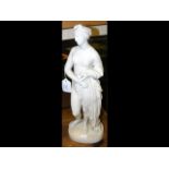 A Parian ware figure of classical lady - 40cm high