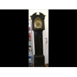 Antique carved oak Grandfather clock by Adam Elder