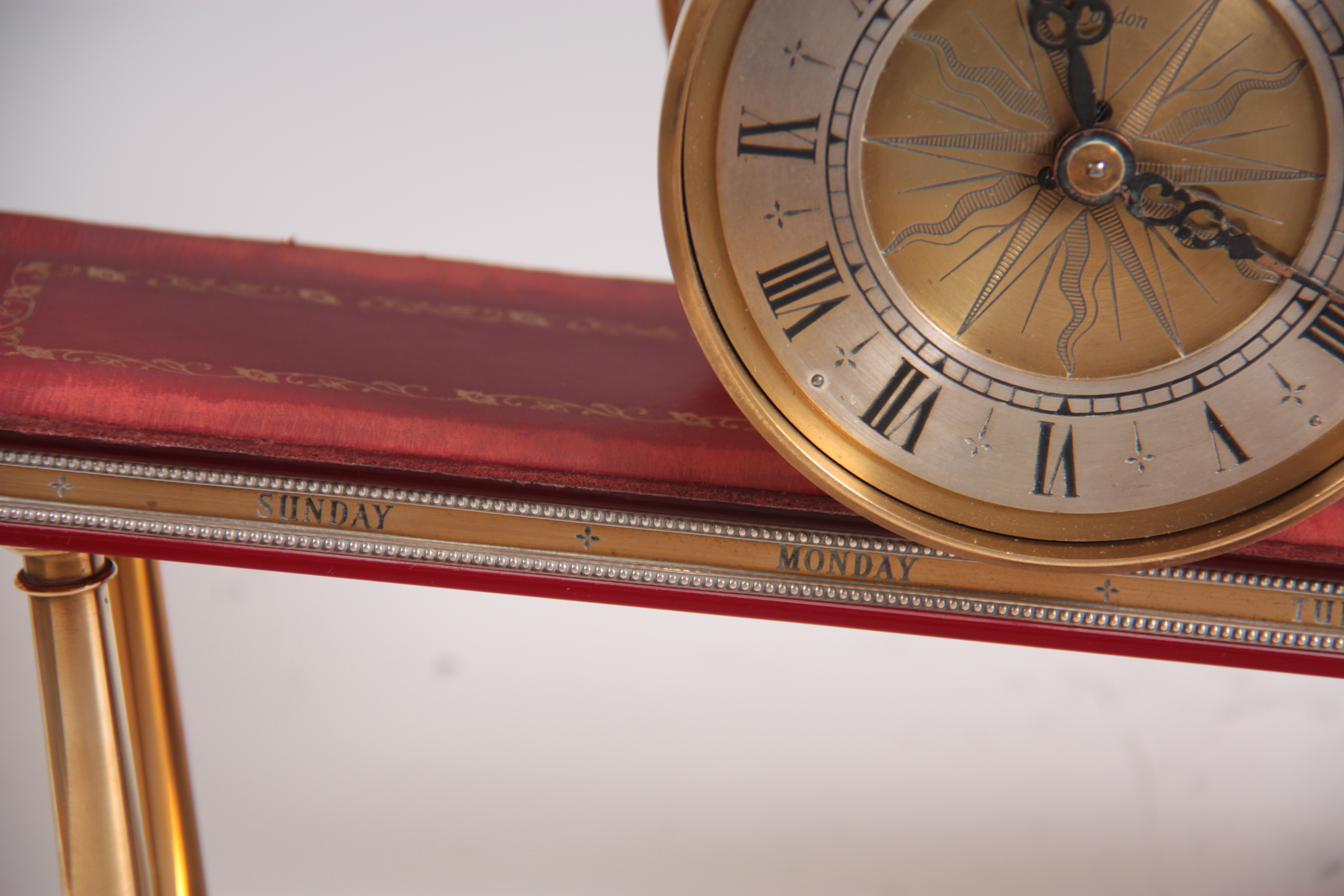 DENT LONDON AN INCLINE PLANE 'ROLLING DRUM' MYSTERY CLOCK the brass drum case with 5" silvered - Image 3 of 8