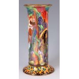 A FINE WEDGWOOD FAIRYLAND LUSTRE CABINET VASE Circa 1925 after designs by Daisy Makeig Jones of