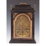 PAULO KANDLER, TRIESTE. A LATE 18TH CENTURY EBONISED QUARTER STRIKING ITALIAN BRACKET CLOCK the