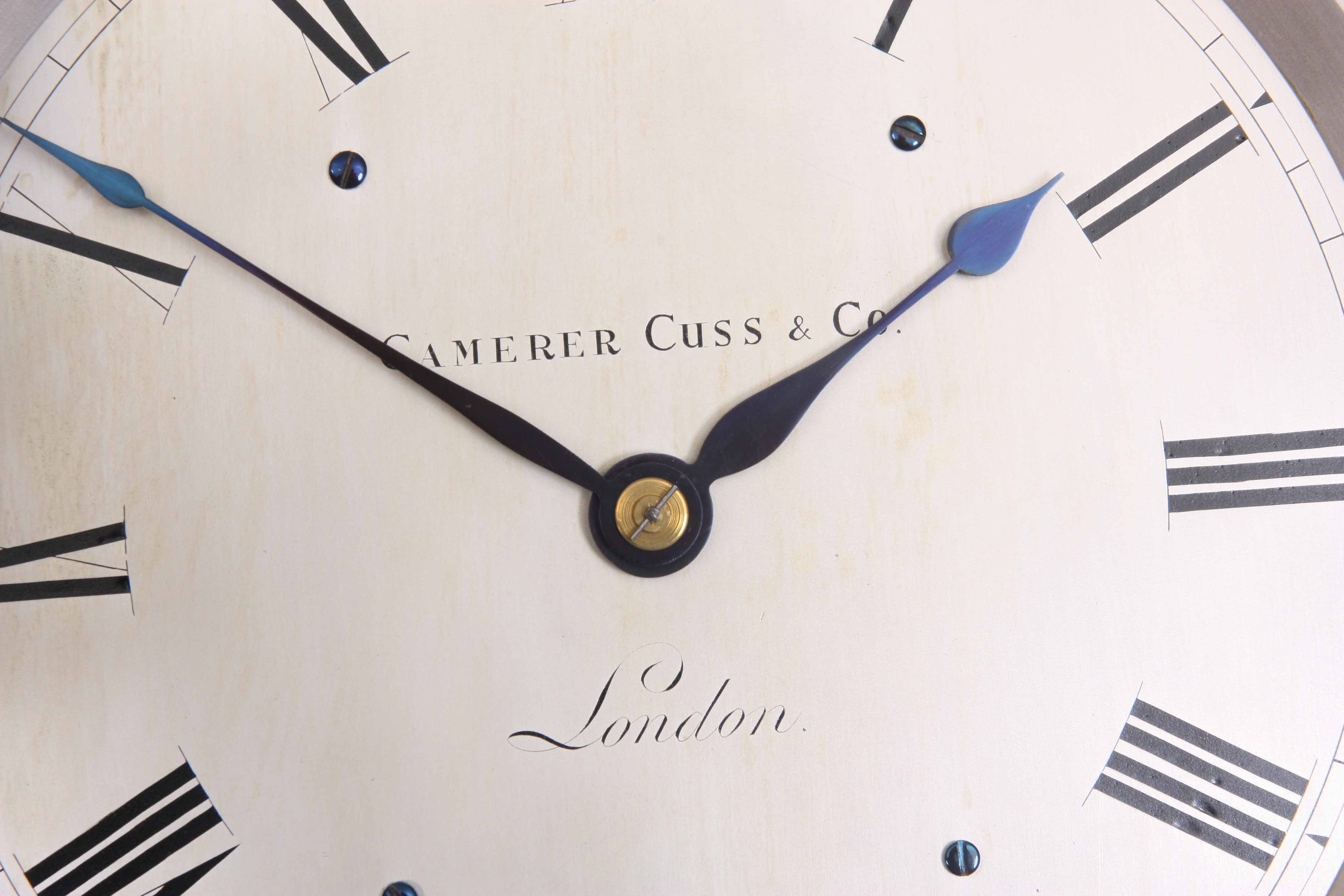 CAMERER CUSS & CO, LONDON A FINE EARLY 20TH CENTURY YEAR GOING REGULATOR WALL CLOCK the mahogany - Image 7 of 10