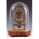 H. WEHRLE & Co. 82 HIGH St. WHITECHAPEL. A MID 19th CENTURY ENGLISH FUSEE SKELETON CLOCK the lyre-