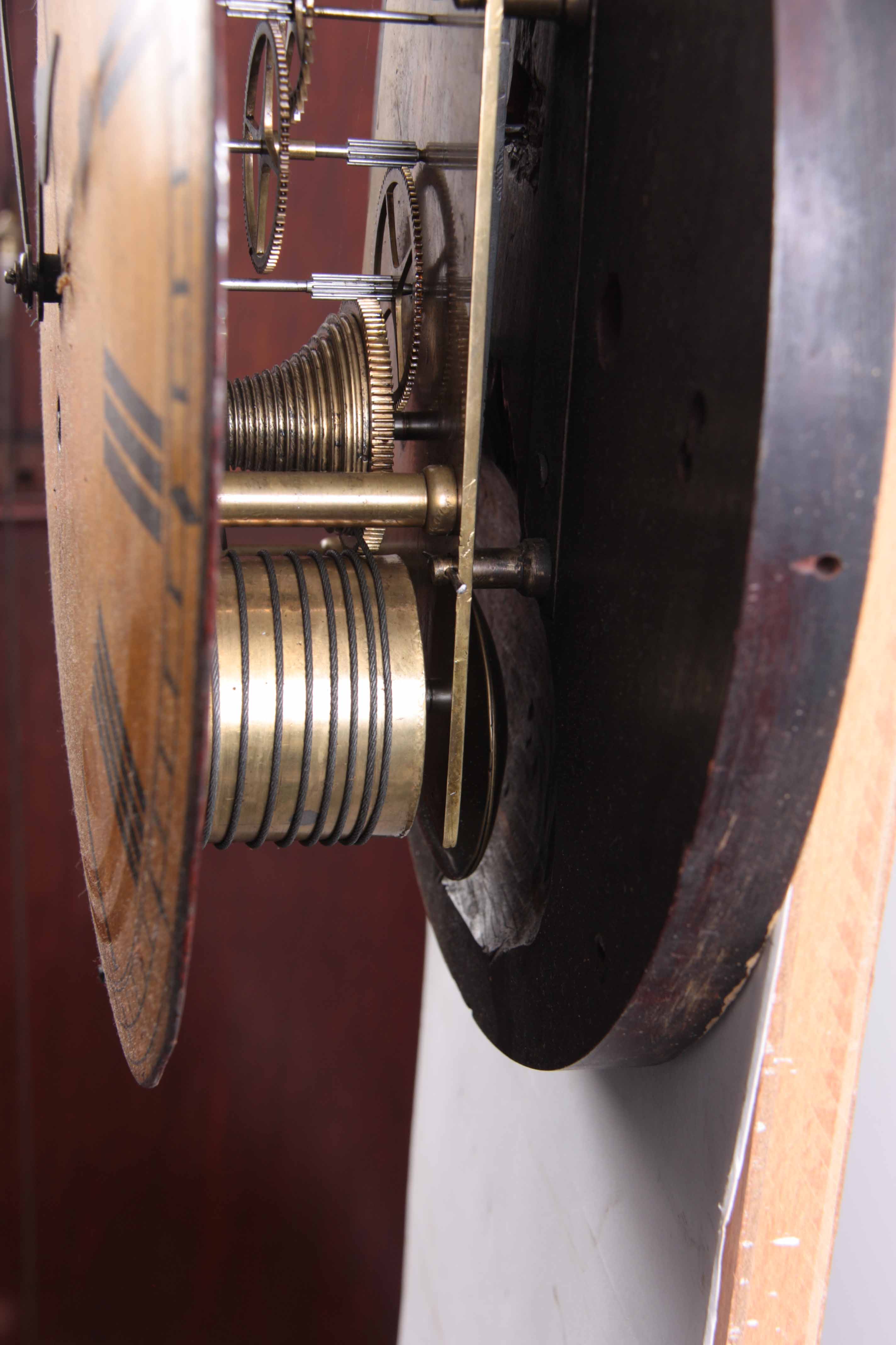 BRYSON, EDINBURGH. AN EARLY 19TH CENTURY SCOTTISH MAHOGANY WALL CLOCK having a drum-shaped case with - Image 6 of 13