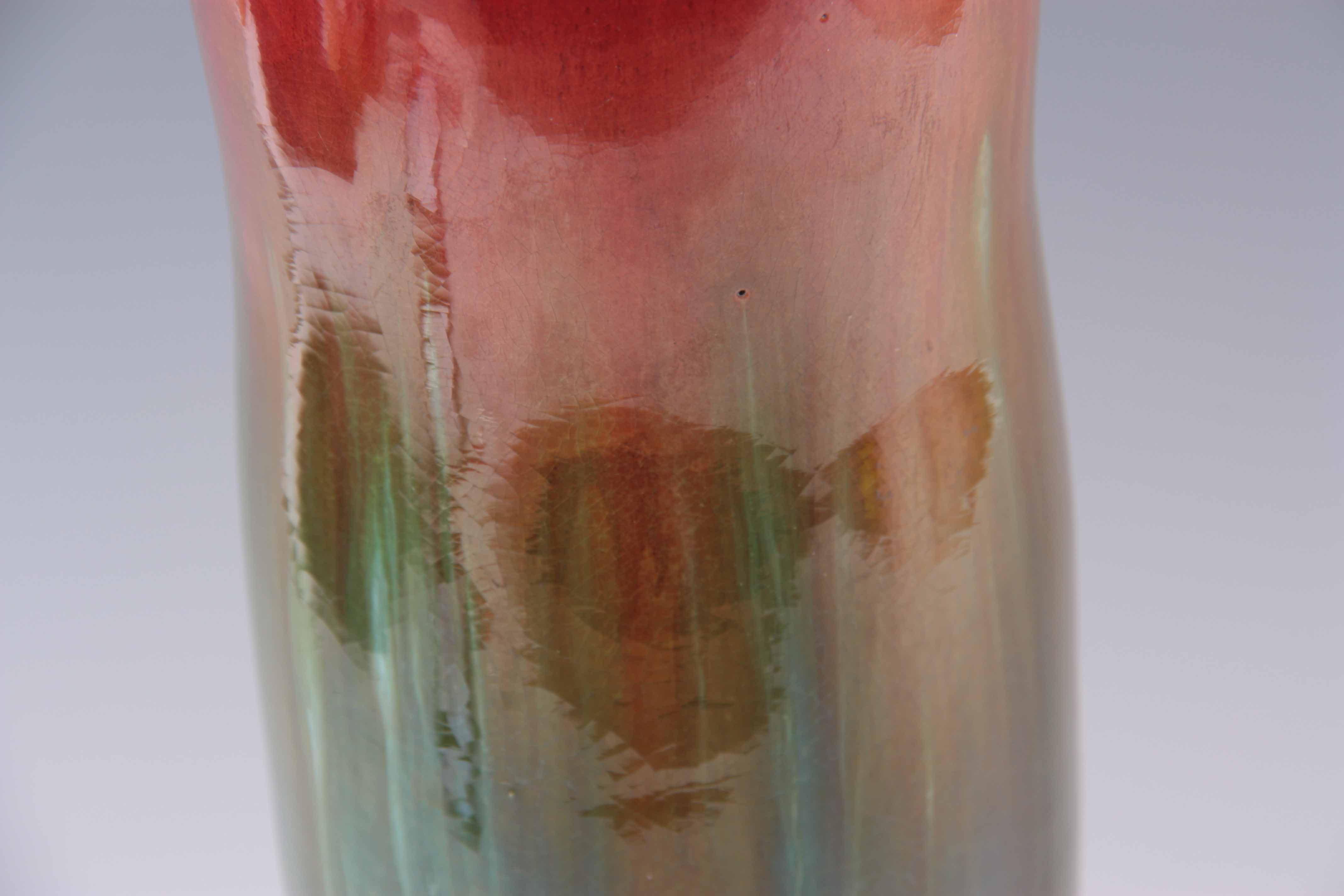 A LARGE 19TH CENTURY LINTHORPE STYLE ART POTTERY VASE in the manner of Dr Christopher Dresser, - Image 3 of 9