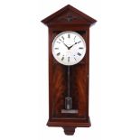 CAMERER CUSS & CO, LONDON A FINE EARLY 20TH CENTURY YEAR GOING REGULATOR WALL CLOCK the mahogany