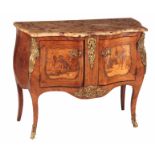 LOROMARD PARIS, AN EARLY 19TH CENTURY SIGNED LOUIS XV STYLE KINGWOOD AND MARQUETRY INLAID ORMOLU