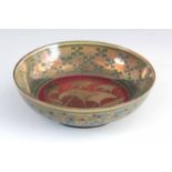 AN EARLY 20TH CENTURY PILKINGTON’S ROYAL LANCASTRIAN LUSTRE BOWL by William S. Mycock decorated with