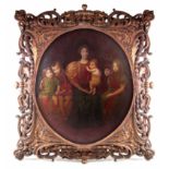 GEORGE DE FOREST BRUSH (1855 - 1941), A LATE 19TH CENTURY FAMILY PORTRAIT depicting a mother and