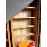 Pair of Light Oak Bookcases with removable shelves