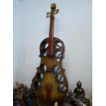 Interesting Wine bottle holder in the form of a Cello