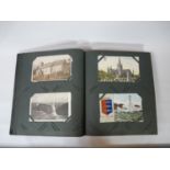 Edwardian Post Card Album of Approx 150 Postcards, Topographical and Souvenir