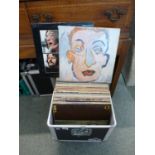 Collection of assorted Records Rolling Stones, Beatles and others and a qty. of Singles both in