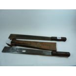 2 WW2 Chindit Machetes each by GCF 1945