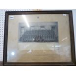 Oak Framed Photograph of the Royal Military College No.4 Coy RMC July 1927