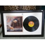 Original War of The Worlds Vinyl CBS82671 framed